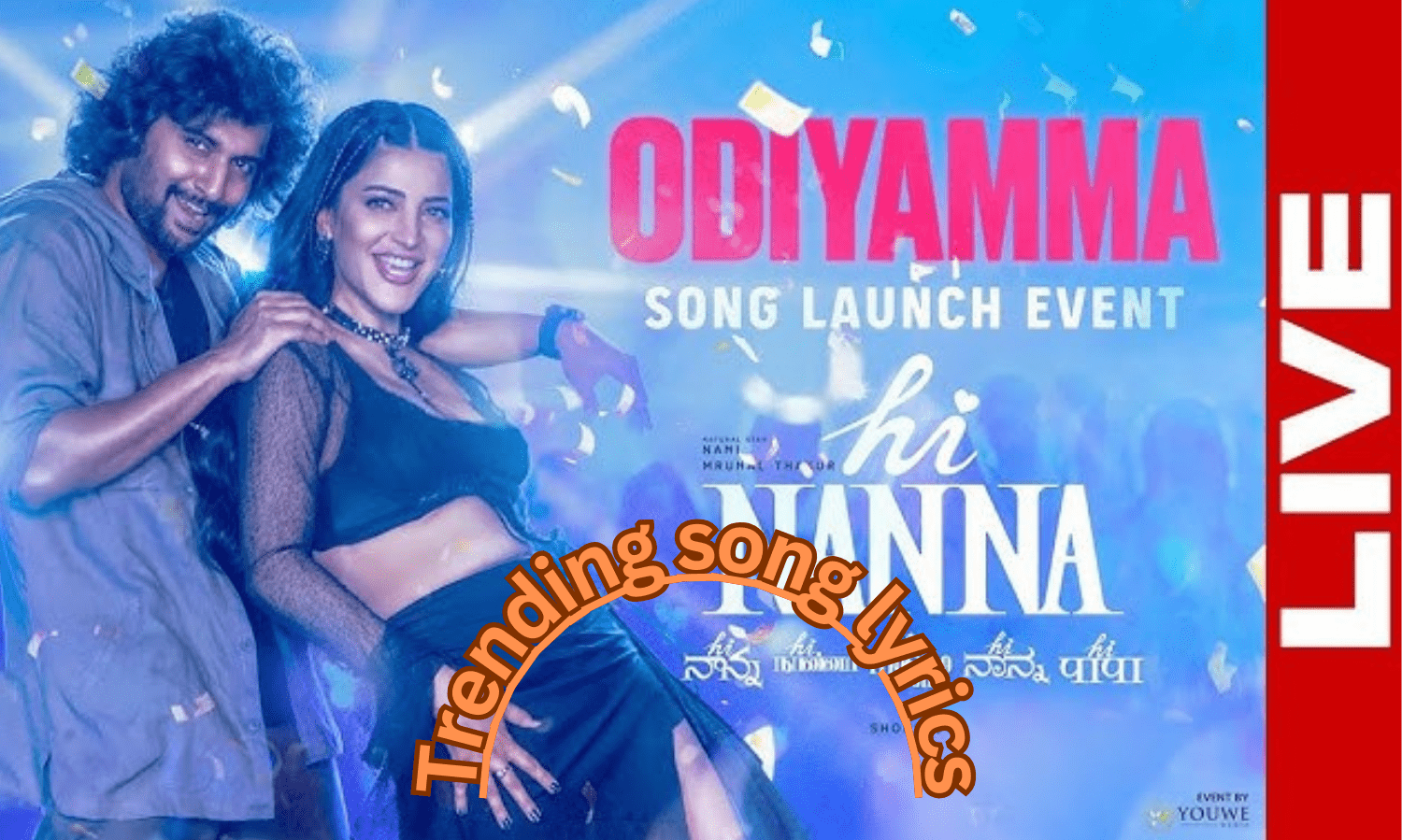 “odiyamma latest lyrical video” (from hi nanna-2023)